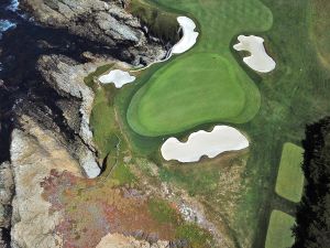 Cypress Point 17th Green Drone